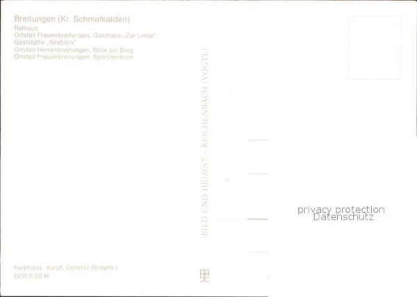 Breitungen Werra Rathaus Gaststätte Seeblick Sportzentru – Bild 2