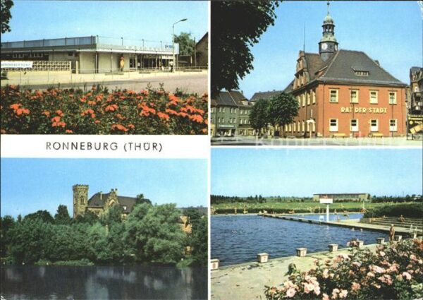 Ronneburg Thueringen Kaufhalle Zeitzer Strasse Rathaus Schlo