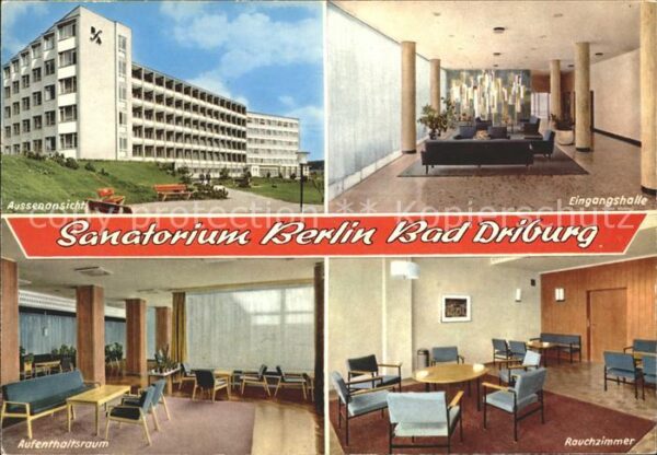 Bad Driburg Sanatorium Berlin Aufenthaltsraum Rauch