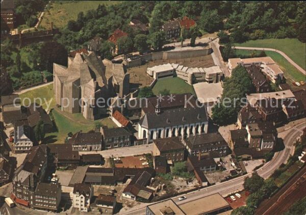 Neviges Velbert Neue Wallfahrtskirche Fliegeraufnahme P