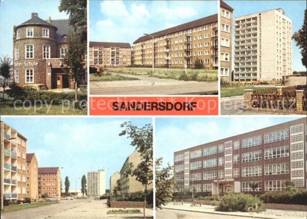 Sandersdorf Sachsen-Anhalt August- Bebel- Schule Hochhaus Am Ring