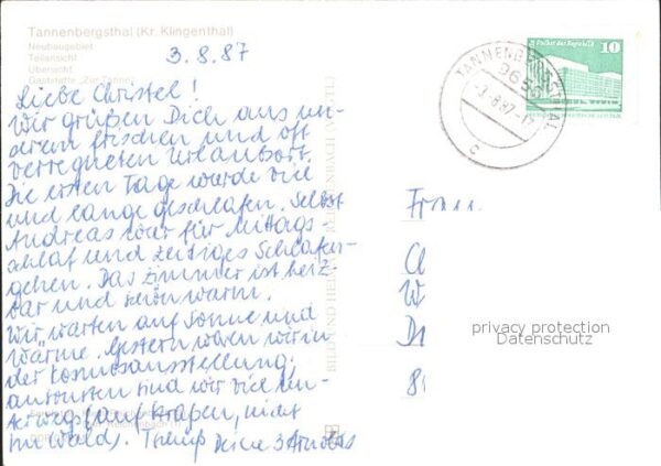 Tannenbergsthal Vogtland Neubaugebiet Gaststätte Zur Tanne – Bild 2