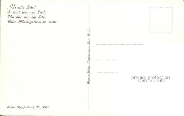 Bauernhaus Us alte Zite Gedicht – Bild 2