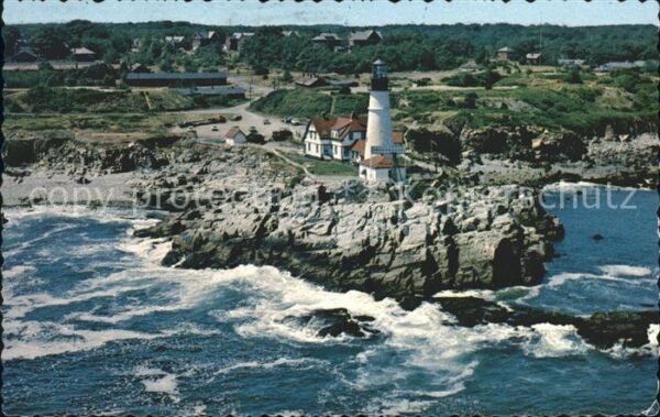 Leuchtturm Lighthouse Portland Head Light Maine Fliegeraufnah