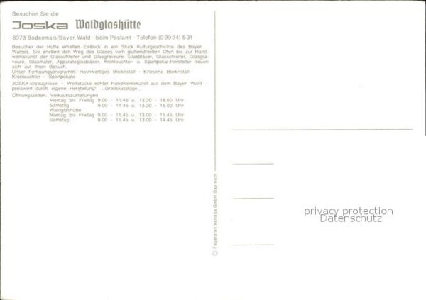 Glasblaeserei Glaskunstwerkstätte Joska Waldglashütte – Bild 2