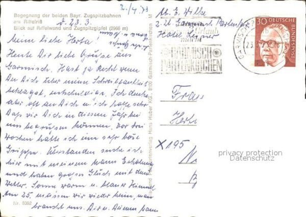 Zugspitzbahn Zahnradbahn Seilbahn Riffelriss Riffelw – Bild 2
