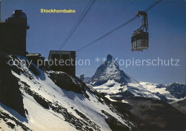 Seilbahn Gornergrat-Stockhorn Zermatt Matterhorn