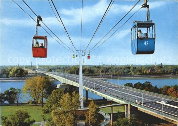 Seilbahn Köln am Rhein Zoobrücke