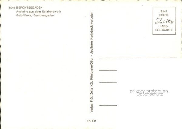 Salzbergwerk Berchtesgaden Ausfahrt Bergbahn – Bild 2