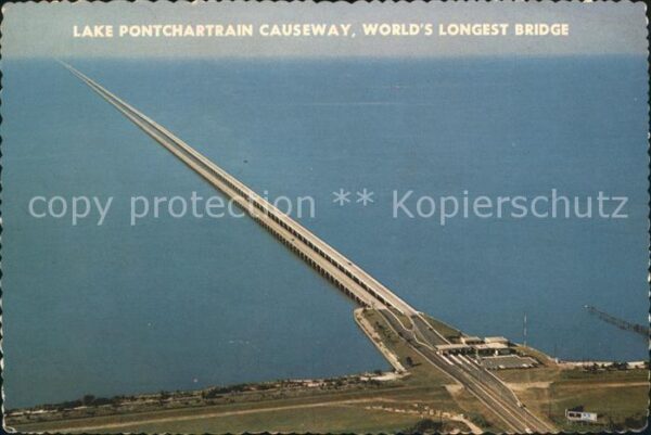 Bruecken Bauwerke Lake Pontchartrain Causeway New Orleans