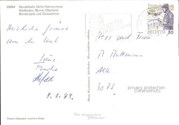 Seilbahn Geils-Hahnenmoos Adelboden Bonderspitz – Bild 2
