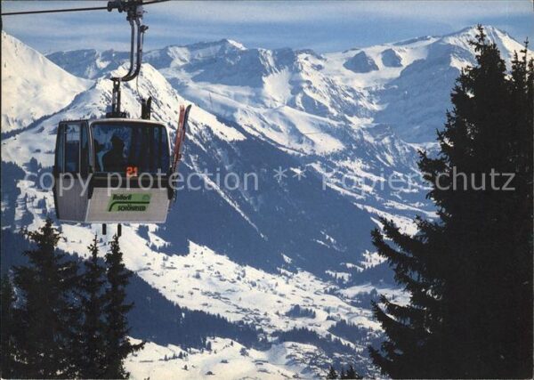 Seilbahn Schönried-Rellerligrat Schneidehorn Nie