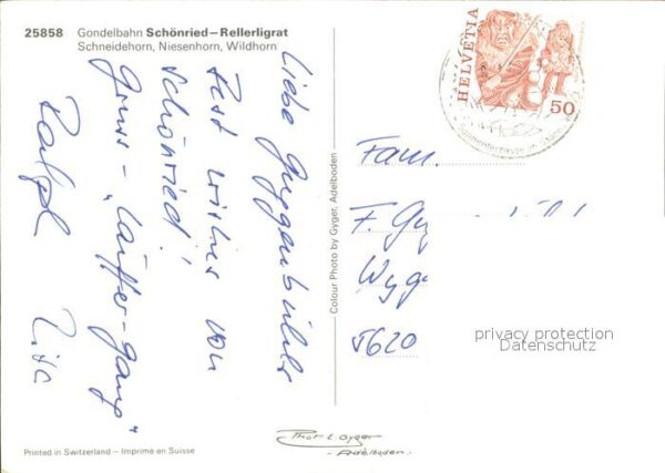 Seilbahn Schönried-Rellerligrat Schneidehorn Nie – Bild 2