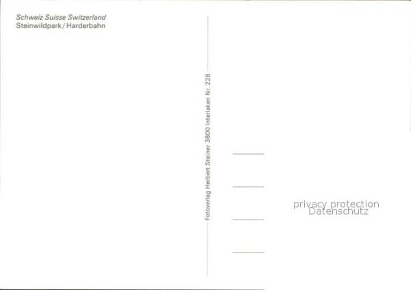 Zahnradbahn Harderbahn Steinböcke Steinwildpark Int – Bild 2