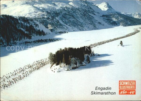 Ski-Langlauf Skimarathon Engadin Silsersee
