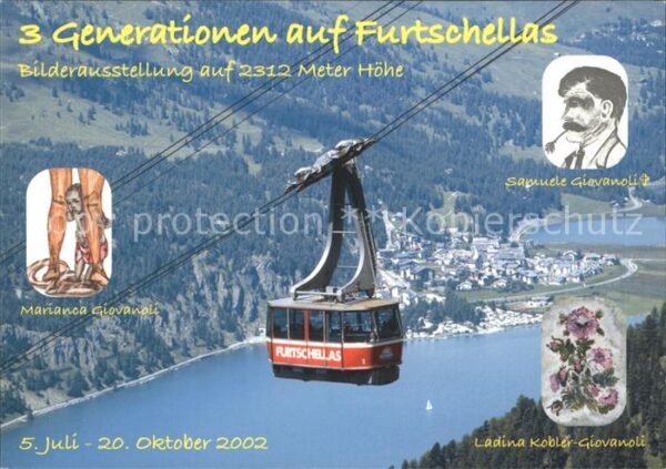 Seilbahn Furtschellas Einladung Vernissage Giova