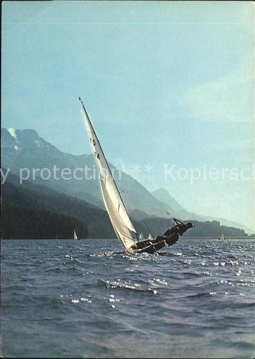 Segelboote Segler Silsersee