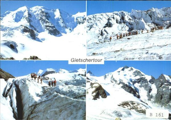 Gletscher Wanderung Piz Palü Persgletscher Eisbrü