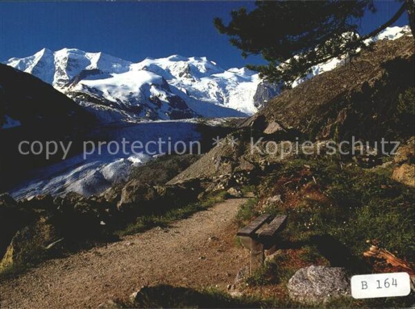 Gletscher Morteratschgletscher Berninagruppe