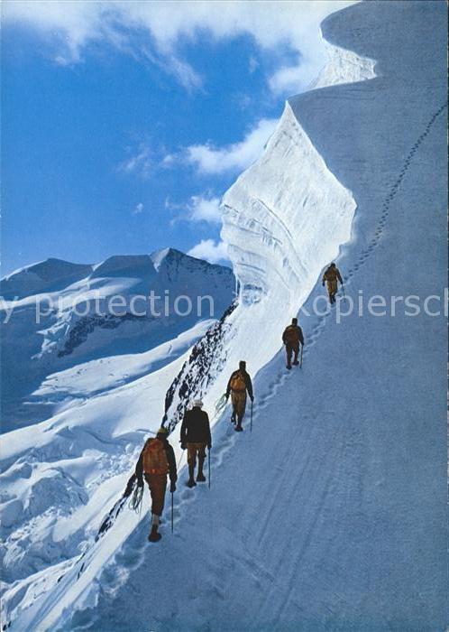 Wandern Bergsteigen Biancograt Piz Bernina