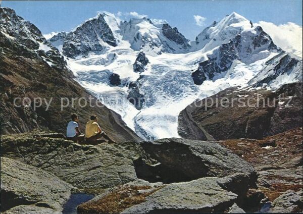Gletscher Fuorcla Surlej Piz Bernina Piz Roseg