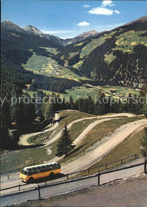 Postbus Umbrailstrasse Münstertal Ofenpass Piz