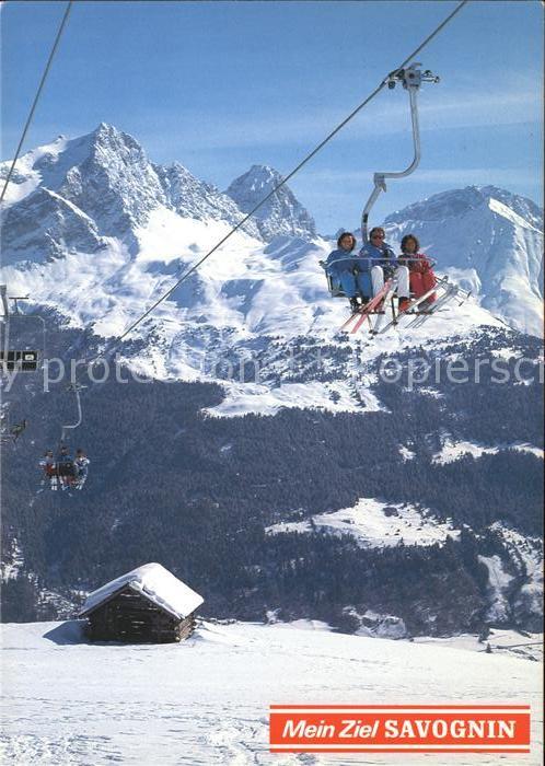 Sessellift Tigignas-Somtgant Piz Mitgel Tinzenhorn