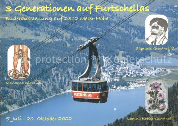 Seilbahn Furtschellas Einladung Vernissage Giova