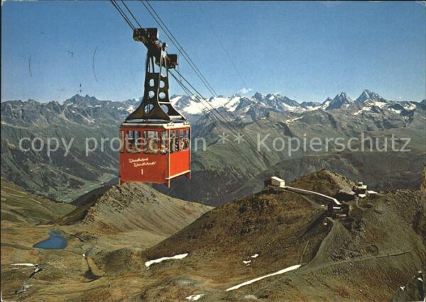 Seilbahn Weissfluhgipfel Parsenn Silvrettagruppe