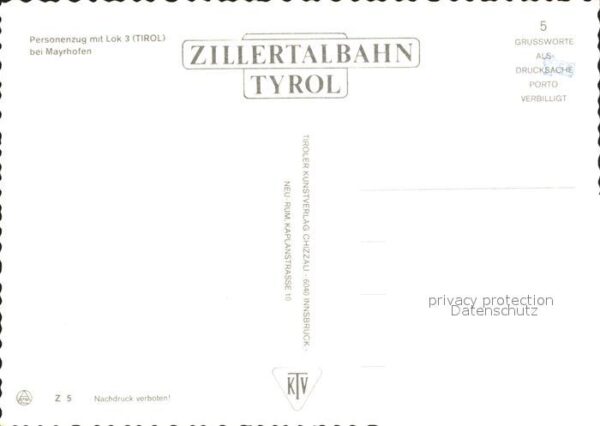 Eisenbahn Zillertalbahn Mayrhofen – Bild 2