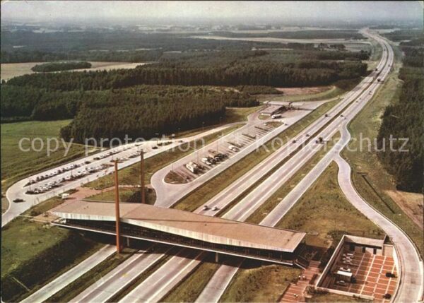 Autobahn Bundesautobahn-Brückenrasthaus Dammer B