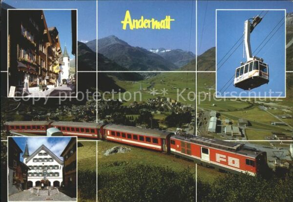 Eisenbahn Seilbahn Andermatt am Gotthard