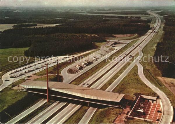 Autobahn Bundes-Autobahn-Brückenrasthaus Dammer