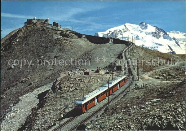 Zahnradbahn Gornergratbahn Zermatt Hotel und Statio