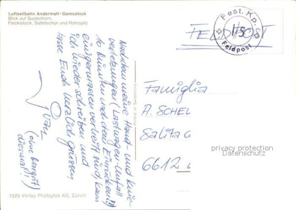 Seilbahn Andermatt-Gemsstock Sustenhorn Fleckist – Bild 2
