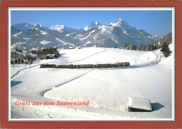 Eisenbahn Schönried Gummifluh Rüblihorn