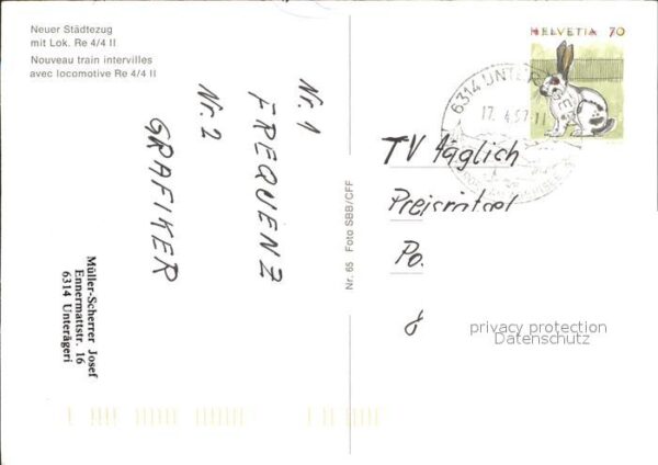 Eisenbahn SBB Lok Re 4/4 II – Bild 2