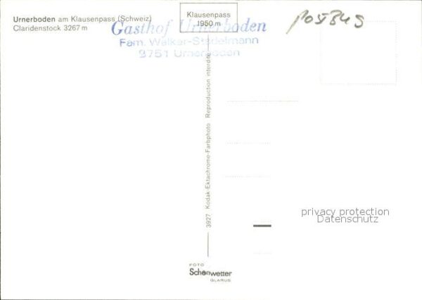 Postbus Urnerboden Klausenpass Claridenstock – Bild 2
