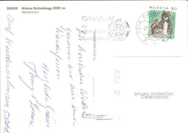 Eisenbahn Kleine Scheidegg Wetterhorn – Bild 2