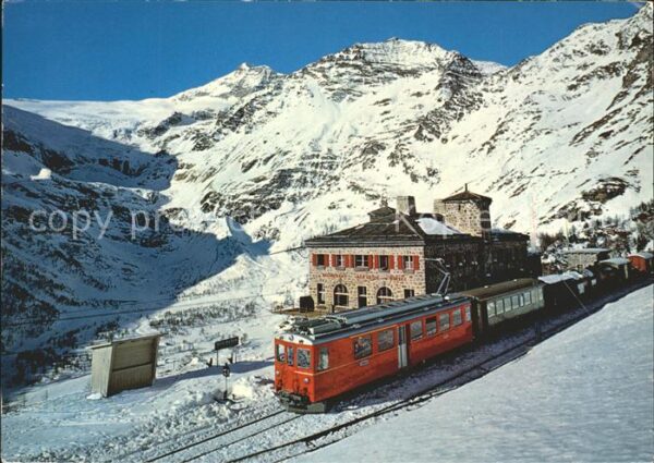 Eisenbahn Alp Grüm Palügletscher