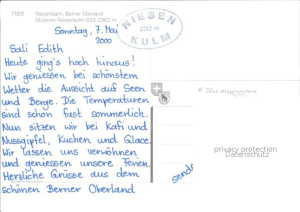 Zahnradbahn Niesenbahn Mülenen-Niesenkulm – Bild 2