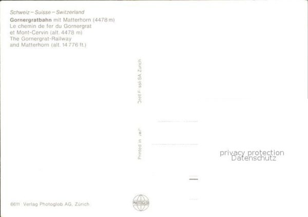 Zahnradbahn Gornergratbahn Matterhorn – Bild 2
