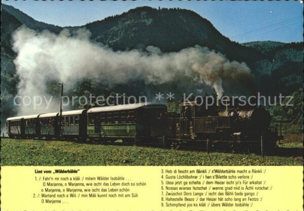 Eisenbahn Lied vom Wälderbähle Bregenzerwaldbahn