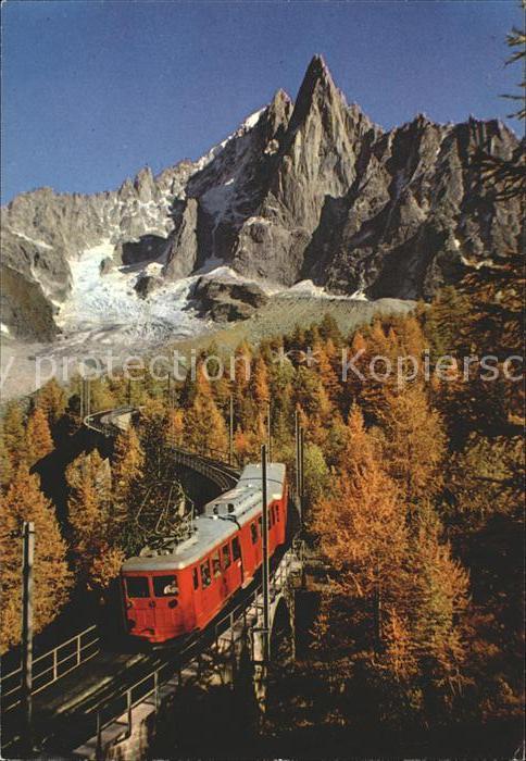 Eisenbahn Montenvers Aiguille du Dru