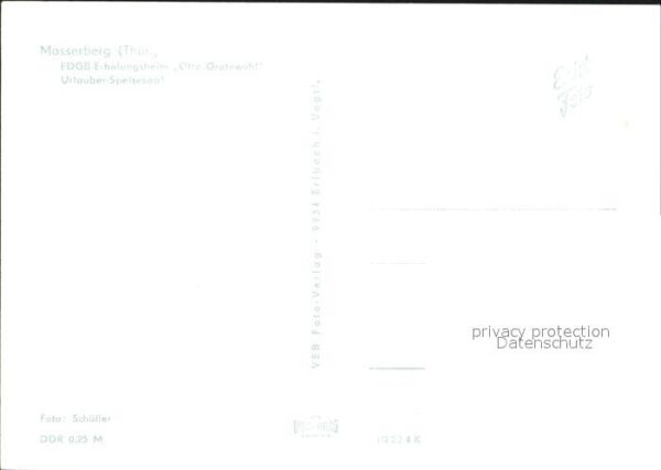 Masserberg FDGB Erholungsheim Otto Grotewohl Speis – Bild 2