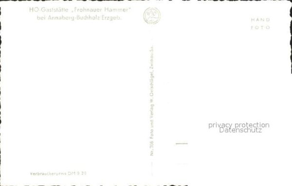 Annaberg-Buchholz Erzgebirge HO Gaststätte Frohnauer Hammer – Bild 2