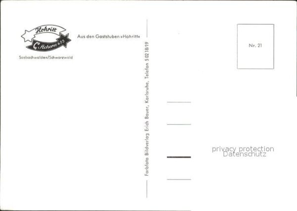 Sasbachwalden Gasthaus Hohritt – Bild 2