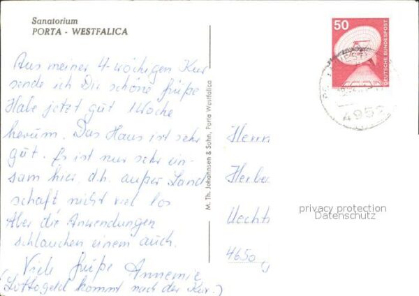 Porta Westfalica Fliegeraufnahme Sanatorium – Bild 2