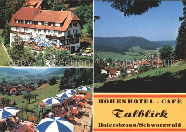 Baiersbronn Schwarzwald Höhenhotel Cafe Talblick
