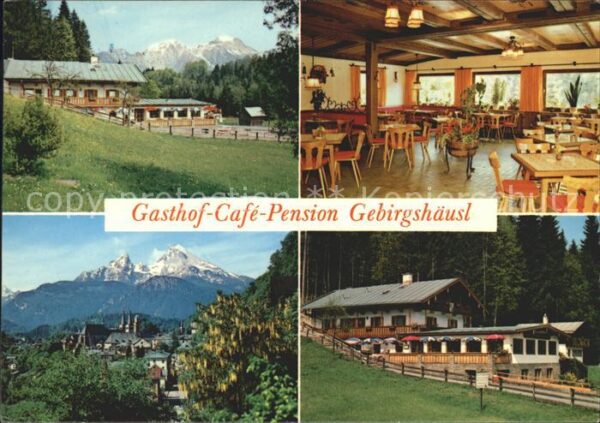Berchtesgaden Gasthaus Gebirgshäusl Pension Cafe